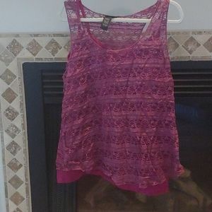 Torrid lace top with camasol